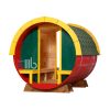 Vue de face de la maison de jeu en bois pour enfants avec ouvertes – BUCI